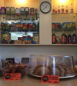 samosas and other nice snacks at Ajurvedine Virtuve - Stepono in Vilnius