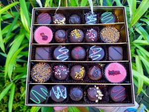 Vegan Artisan Selection Box. at Maisie's Chocolate Shop in Wales