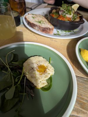 Vegan fried egg! at Plantuguese in Bristol