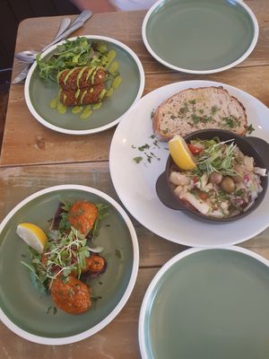 Ceviche, croquettas and piri piri drumsticks at Plantuguese in Bristol