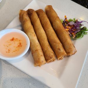 Very disappointed. The crispy skin has empty void feeler filling. It definitely got vemicelli...but where's the taro. I felt ripped off. Asian spring roll missing centre piece. Sad at Tamarind Vietnamese Grill and Noodle House in Calgary