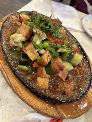 Fried tofu plate  at Tamarind Vietnamese Grill and Noodle House in Calgary