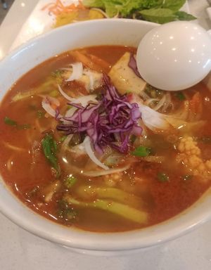 Bun Hue - Hue Spicy Beef Noodle Soup  at Tamarind Vietnamese Grill and Noodle House in Calgary