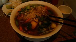 tofu sate soup at Tamarind Vietnamese Grill and Noodle House in Calgary