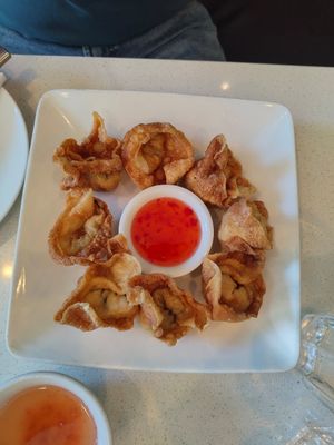 Wontons at Tamarind Vietnamese Grill and Noodle House in Calgary