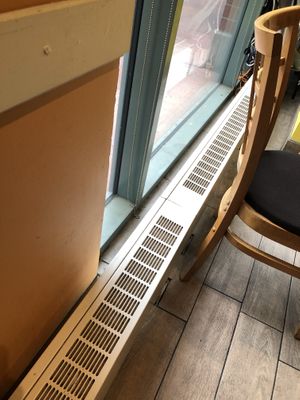 The floor looked like it had not been cleaned.... ever  at Tamarind Vietnamese Grill and Noodle House in Calgary