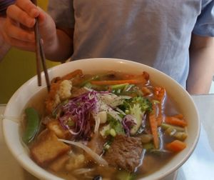 Pho Dac Biet. The mock meats are amazing! at Tamarind Vietnamese Grill and Noodle House in Calgary