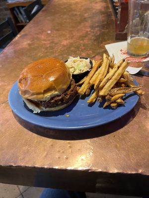 Jack fruit sandwichh #Veganuary at The Wherehouse in Newburgh