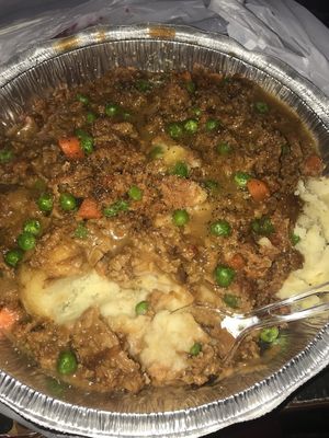 vegetarian shepherd’s pie at The Wherehouse in Newburgh