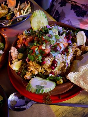 Jackfruit biriani at Haus of S&M @ Eat Me Cafe in England