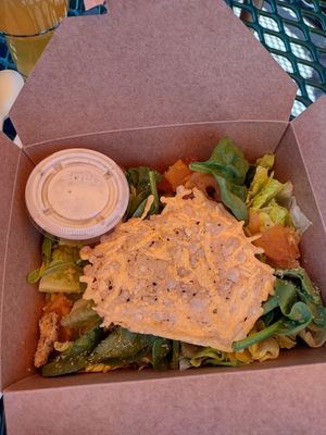 Pineapple Caesar Salad at Shambala Bakery and Bistro in Mount Vernon