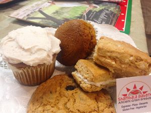 A nutritious and delicious variety to take home to the family, no-one will know they are GF!
 at Shambala Bakery and Bistro in Mount Vernon