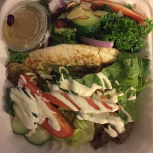 seitan gyro at Three Carrots - City Market in Indianapolis