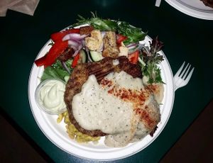 Seitan dinner at Three Carrots - City Market in Indianapolis