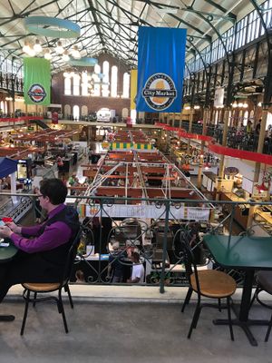 The Market from seating area at Three Carrots - City Market in Indianapolis
