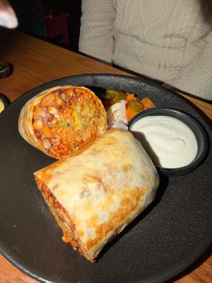 Veggie Monster Burrito at Las Musas Mexican Restaurant in Beijing