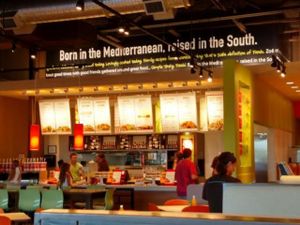 Zoes Kitchen ordering station at Zoës Kitchen in Destin