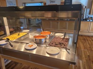 Dinner bar at Anjaneya's World Cafe in Watsonville