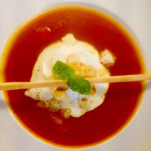 Tomatencremesuppe  at Kraut & Ruben in Bad Hofgastein