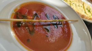 Vegane Tomatencremesuppe at Kraut & Ruben in Bad Hofgastein