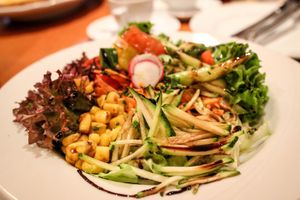 small seasonal salad at Kraut & Ruben in Bad Hofgastein