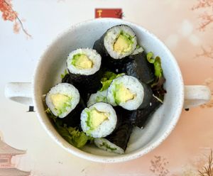 Avocado maki at Toshi in Dubai