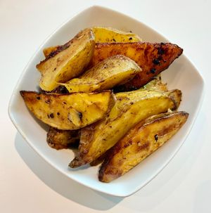 Herb roasted potatoes  at LIV Restaurant in Dubai