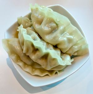 Vegetable gyoza at LIV Restaurant in Dubai