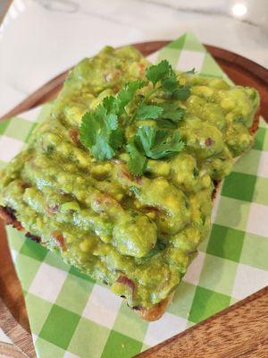 Guac Smash Tartine at Francoville Boulangerie in Pandaan