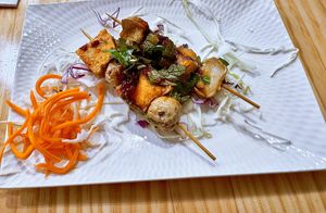 Grilled Skewers  at Anzzie Veggie Vegetarian Restaurant in Campsie