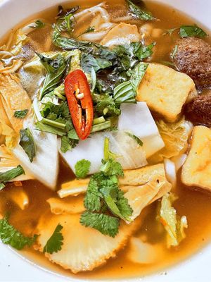 Vegan Phở  at Anzzie Veggie Vegetarian Restaurant in Campsie