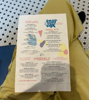 Menu  at Beet Jar in Cleveland