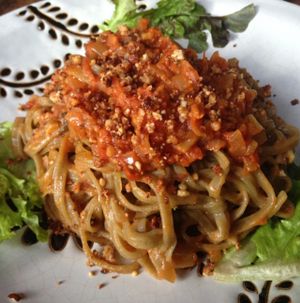 best pasta in the world at Amrita Garden in Chiang Mai