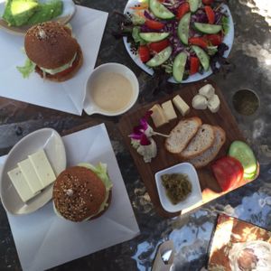 gorgeous food! all vegan  at Amrita Garden in Chiang Mai