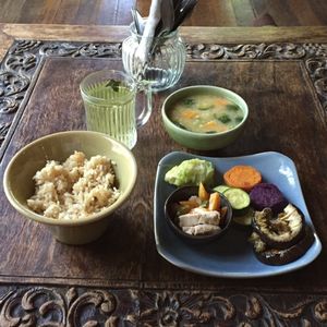 The set lunch deal at Amrita Garden in Chiang Mai