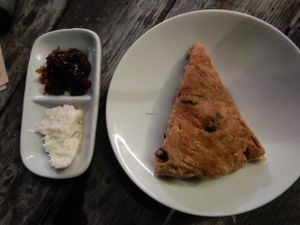 Vegan scone  at Amrita Garden in Chiang Mai