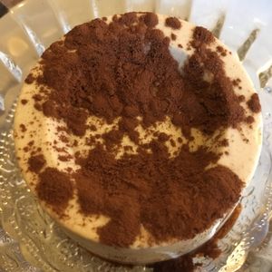 Raw vegan tiramisu  at Amrita Garden in Chiang Mai