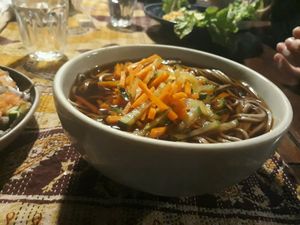 Soba noodles at Amrita Garden in Chiang Mai