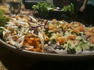 Aubergine Salad Dish at Amrita Garden in Chiang Mai