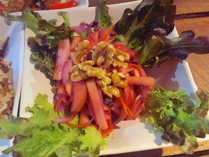 Apple walnut salad at Amrita Garden in Chiang Mai