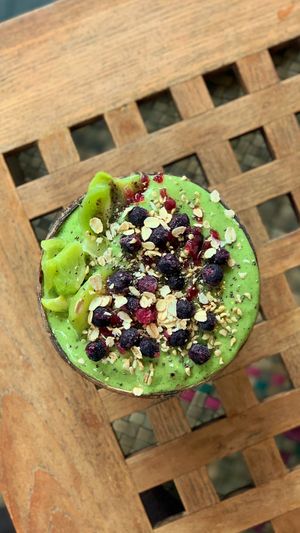 Green smoothie at Amrita Garden in Chiang Mai