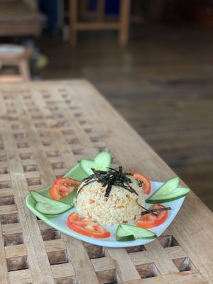 Ginger rice at Amrita Garden in Chiang Mai