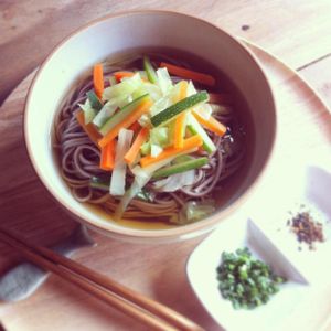 Awesome Soba noodle  at Amrita Garden in Chiang Mai