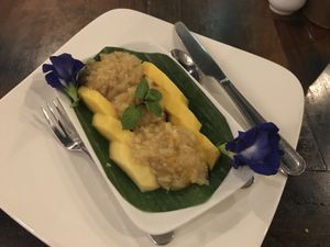 Mango sticky rice @ Indigo Café, Luang Prabang at Indigo Cafe in Luang Prabang