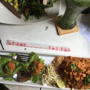 cafe specialty: Indigo fried noodles at Indigo Cafe in Luang Prabang