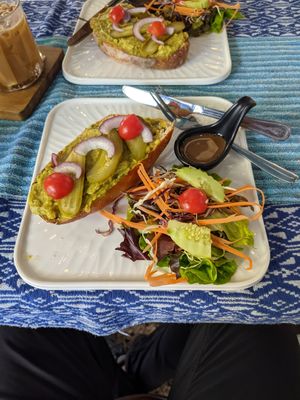 Guacamole on sourdough at Indigo Cafe in Luang Prabang