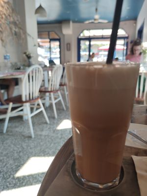 Iced Thai Soy Milk Tea at Indigo Cafe in Luang Prabang
