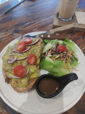 Guacamole toast at Indigo Cafe in Luang Prabang