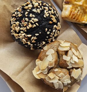 Chocolate and banana muffins at Indigo Cafe in Luang Prabang