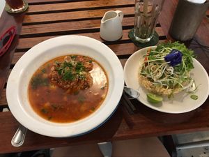 Vegan Khao Soi at Indigo Cafe in Luang Prabang